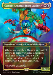 Captain America, Team Leader
Marvel Super Heroes Commander
Single
Magic: The Gathering