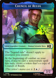 {Council of Reeds Token} // {Wall Token}
Marvel Super Heroes Commander
Single
Magic: The Gathering