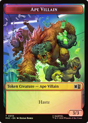 {Ape Villain Token} // {Shapeshifter Token}
Marvel Super Heroes Commander
Single
Magic: The Gathering