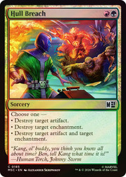 Hull Breach
Marvel Super Heroes Commander
Single
Magic: The Gathering