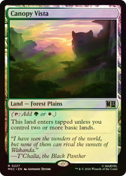 Canopy Vista
Marvel Super Heroes Commander
Single
Magic: The Gathering