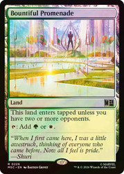 Bountiful Promenade
Marvel Super Heroes Commander
Single
Magic: The Gathering