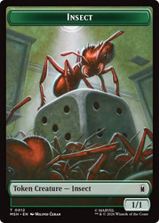 {Insect Token} // {Soldier Token} (#004)
Marvel Super Heroes
Single
Magic: The Gathering