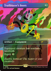 Trailblazer's Boots (Toby)
Secret Lair Drop
Single
Magic: The Gathering