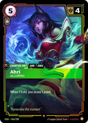 Ahri - Alluring
Origins
Single
Riftbound: League of Legends TCG