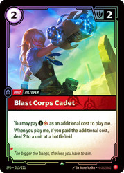 Blast Corps Cadet
Spiritforged
Single
Riftbound: League of Legends TCG