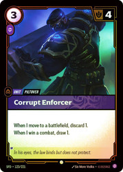 Corrupt Enforcer
Spiritforged
Single
Riftbound: League of Legends TCG