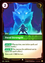 Feral Strength
Spiritforged
Single
Riftbound: League of Legends TCG