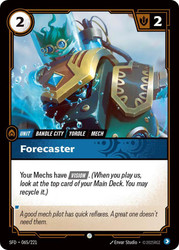 Forecaster
Spiritforged
Single
Riftbound: League of Legends TCG