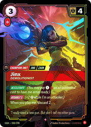 Jinx - Demolitionist
Origins
Single
Riftbound: League of Legends TCG