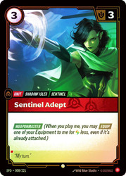 Sentinel Adept
Spiritforged
Single
Riftbound: League of Legends TCG