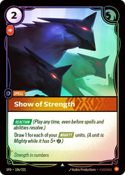 Show of Strength
Spiritforged
Single
Riftbound: League of Legends TCG