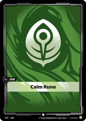 Calm Rune
Spiritforged
Single
Riftbound: League of Legends TCG