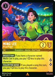 Ming Lee - Proud Parent
Attack of the Vine!
Single
Lorcana