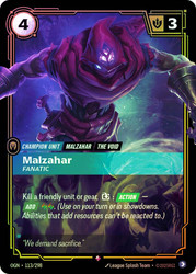 Malzahar - Fanatic
Origins
Single
Riftbound: League of Legends TCG