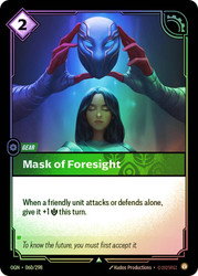 Mask of Foresight
Origins
Single
Riftbound: League of Legends TCG