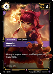 Annie - Stubborn
Origins: Proving Grounds
Single
Riftbound: League of Legends TCG