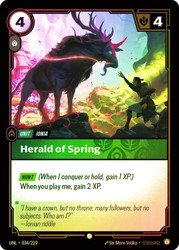 Herald of Spring
Unleashed
Single
Riftbound: League of Legends TCG