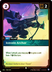 Icevale Archer
Unleashed
Single
Riftbound: League of Legends TCG