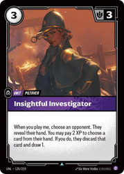 Insightful Investigator
Unleashed
Single
Riftbound: League of Legends TCG