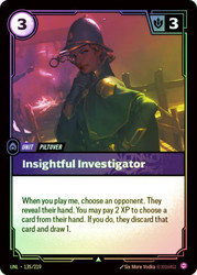 Insightful Investigator
Unleashed
Single
Riftbound: League of Legends TCG