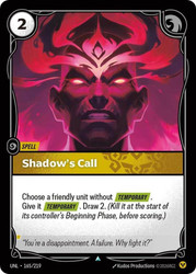 Shadow's Call
Unleashed
Single
Riftbound: League of Legends TCG
