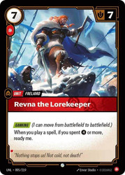 Revna the Lorekeeper
Unleashed
Single
Riftbound: League of Legends TCG