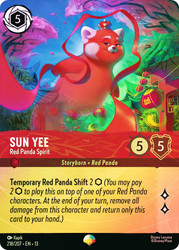 Sun Yee - Red Panda Spirit
Attack of the Vine!
Single
Lorcana