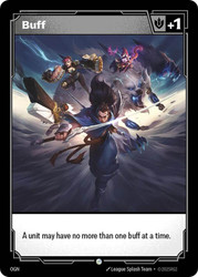 {Buff} // {Recruit Token} (#272)
Origins
Single
Riftbound: League of Legends TCG