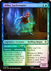 Bilbo, Luckwearer // Burglar's Plot
The Hobbit
Single
Magic: The Gathering