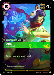 Ahri - Alluring
Origins
Single
Riftbound: League of Legends TCG