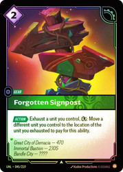 Forgotten Signpost
Unleashed
Single
Riftbound: League of Legends TCG