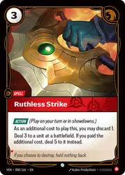 Ruthless Strike
Vendetta
Single
Riftbound: League of Legends TCG