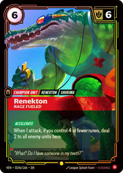 Renekton - Rage Fueled
Vendetta
Single
Riftbound: League of Legends TCG