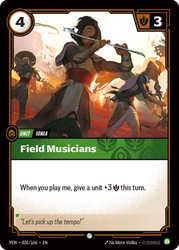 Field Musicians
Vendetta
Single
Riftbound: League of Legends TCG
