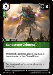 Sandstone Chimera
Vendetta
Single
Riftbound: League of Legends TCG