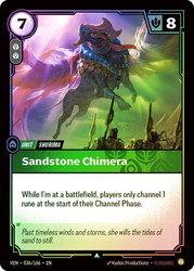 Sandstone Chimera
Vendetta
Single
Riftbound: League of Legends TCG