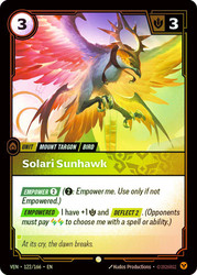 Solari Sunhawk
Vendetta
Single
Riftbound: League of Legends TCG
