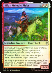 Bifur, Melodic Rider
The Hobbit
Single
Magic: The Gathering