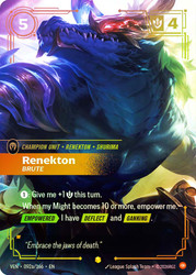 Renekton - Brute
Vendetta
Single
Riftbound: League of Legends TCG