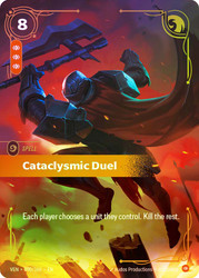 Cataclysmic Duel
Vendetta
Single
Riftbound: League of Legends TCG