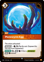 Platewyrm Egg
Vendetta
Single
Riftbound: League of Legends TCG