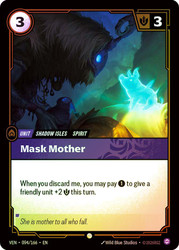 Mask Mother
Vendetta
Single
Riftbound: League of Legends TCG
