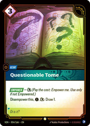 Questionable Tome
Vendetta
Single
Riftbound: League of Legends TCG