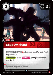 Shadow Fiend
Vendetta
Single
Riftbound: League of Legends TCG