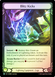 Blitz Kicks
Armory Deck: Zyggy
Single
Flesh and Blood