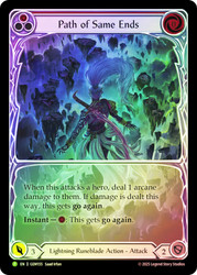 Path of Same Ends (Red) (GEM Pack)
GEM Pack
Single
Flesh and Blood
