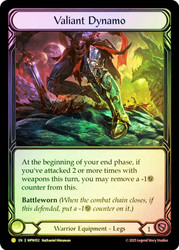 Valiant Dynamo
Mastery Pack Warrior
Single
Flesh and Blood