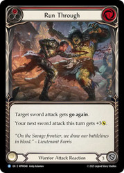 Run Through (Red)
Mastery Pack Warrior
Single
Flesh and Blood
