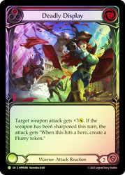 Deadly Display (Red)
Mastery Pack Warrior
Single
Flesh and Blood